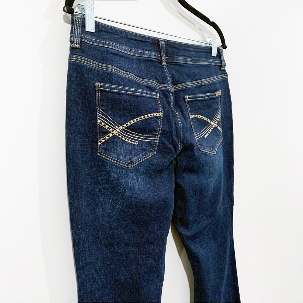 Chico's So Slimming Dark Blue Boot Cut Jeans - Picture 4 of 8